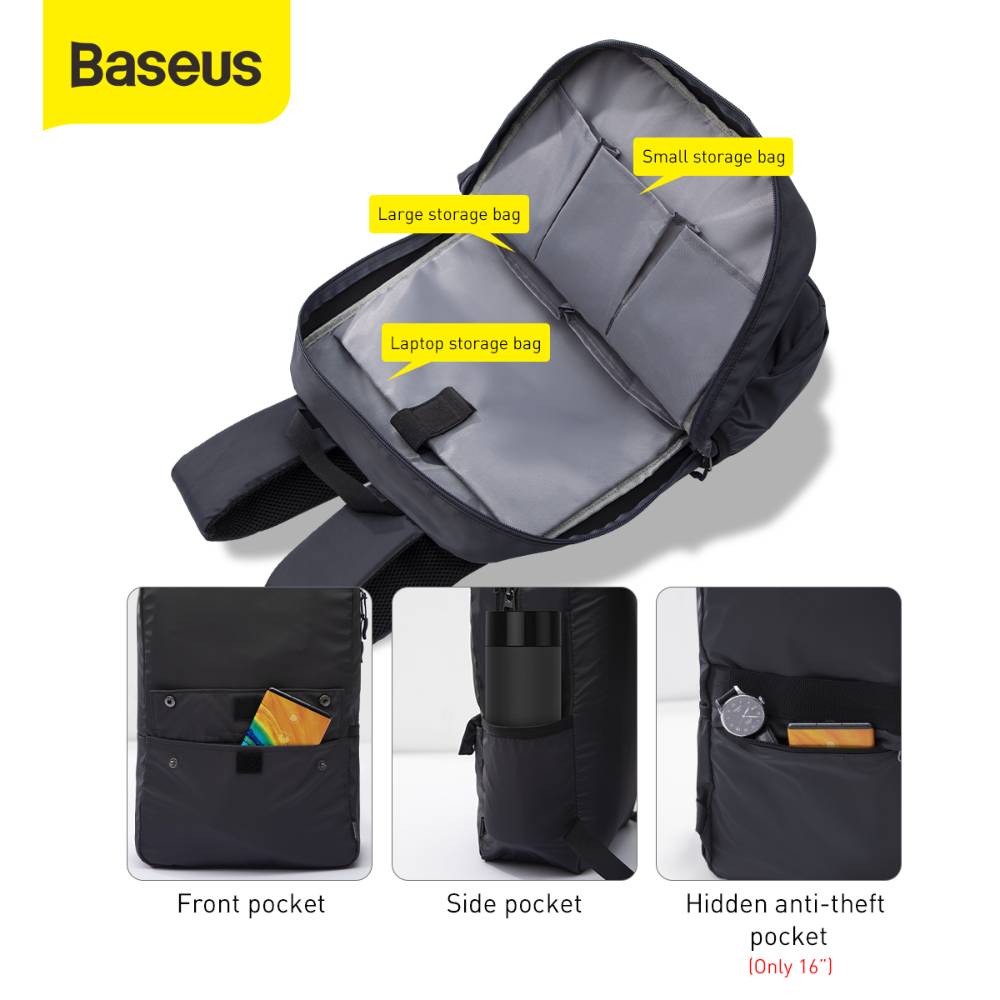 Baseus laptop hátizsák,  Basic sorozat 13" szürke LBJN-E0G