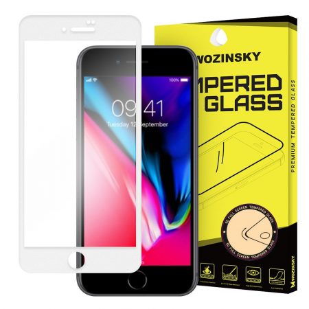 Wozinsky üvegfólia 3D iphone 6 / 7 / 8 fehér