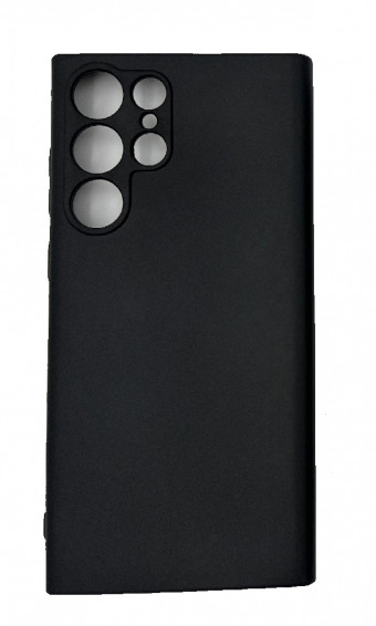 Samsung S22 Ultra Soft touch szilikon tok, fekete