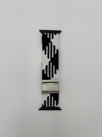 Apple Watch fonott szíj, 42mm / 44mm / 45mm fekete - fehér