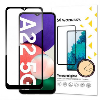 Wozinsky Samsung A22 5G tokbarát 3D üvegfólia Fekete