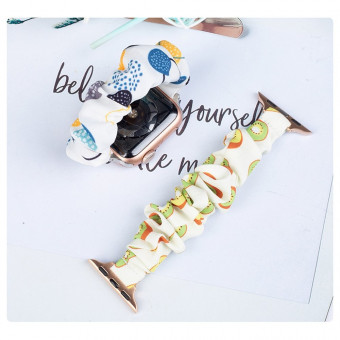 Apple Watch Fluffy szíj 42/44/45 mm, kiwi