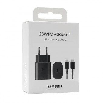 Samsung adapter 25W  + 1m kábel type C fekete