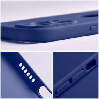 Szilikon tok Soft case, iPhone 14 sötétkék