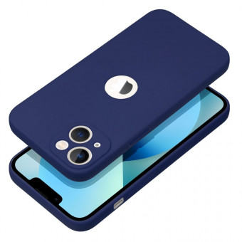 Szilikon tok Soft case, iPhone 14 sötétkék