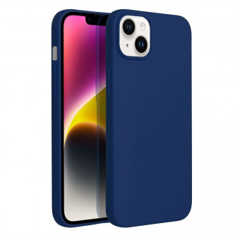Szilikon tok Soft case, iPhone 14 Plus sötétkék