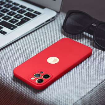 Szilikon tok Soft case, iPhone 14 Pro piros