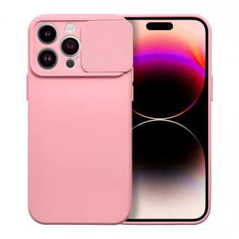 Slide tok, iPhone 14 Pro Max, kamera védős, pink