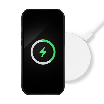 iPhone 13 Pro Max Magsafe tok, bőr, fekete