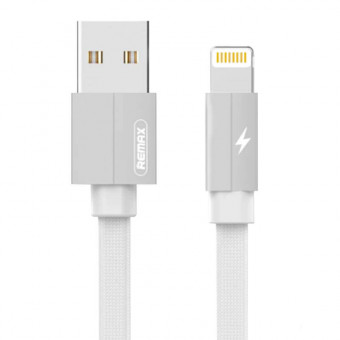 Remax Kerolla adatkábel, USB- Lightning, 2,4 A, 2m, fehér RC-094i