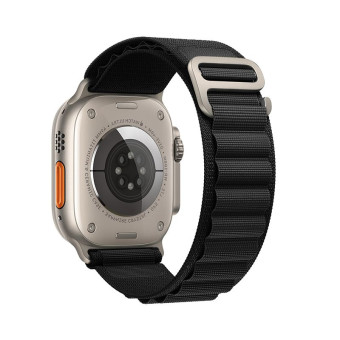 Apple watch szíj, 42/44/45/49mm, Forcell F-Design FA-13, fekete
