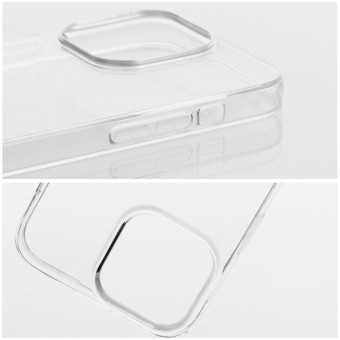CLEAR tok 2mm  iPhone 15 Pro, kamera védős, átlátszó