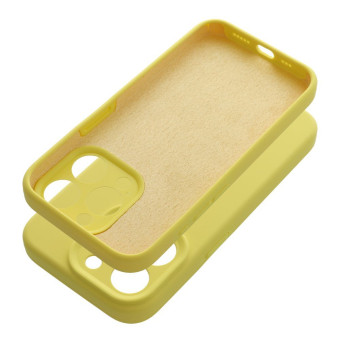 Szilikon tok 2mm iPhone 16 sárga