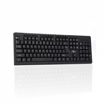 ART vezeték nélküli készlet QWERTY billentyűzet + egér + pad 2.4G AK-48A fekete