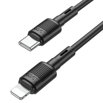 Hoco adatkábel Type C- Lightning  fekete 1m 20W X83