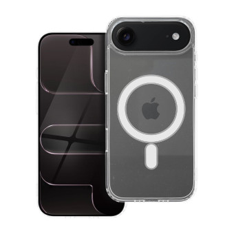 iPhone 17 Air Magsafe képes szilikon tok, átlátszó,  prémium Dobozos