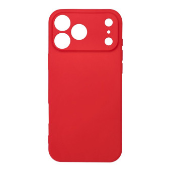 Szilikon tok iPhone 17 Pro Max piros