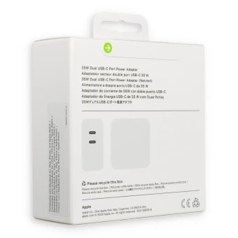 Apple adapter 35W 2x type C fehér MW2K3ZM/A