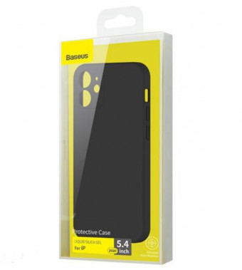 Baseus szilikon tok GEL iphone 12 mini fekete