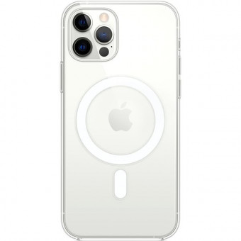 Magsafe képes, szilikon tok, átlátszó, iphone 12 Pro Max