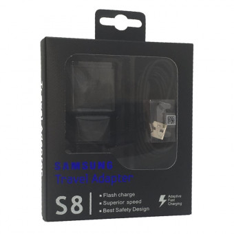 Samsung Travel charger dobozos Ep-ta20ebe + type c kábel B (S8)
