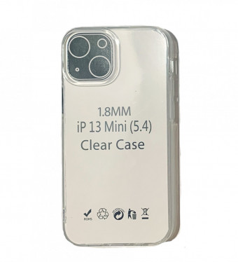 Slim (1,8mm) szilikon tok iphone 13 mini 5,4 átlátszó