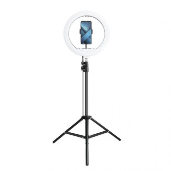 Selfie kör alakú led lámpa állvánnyal 33cm